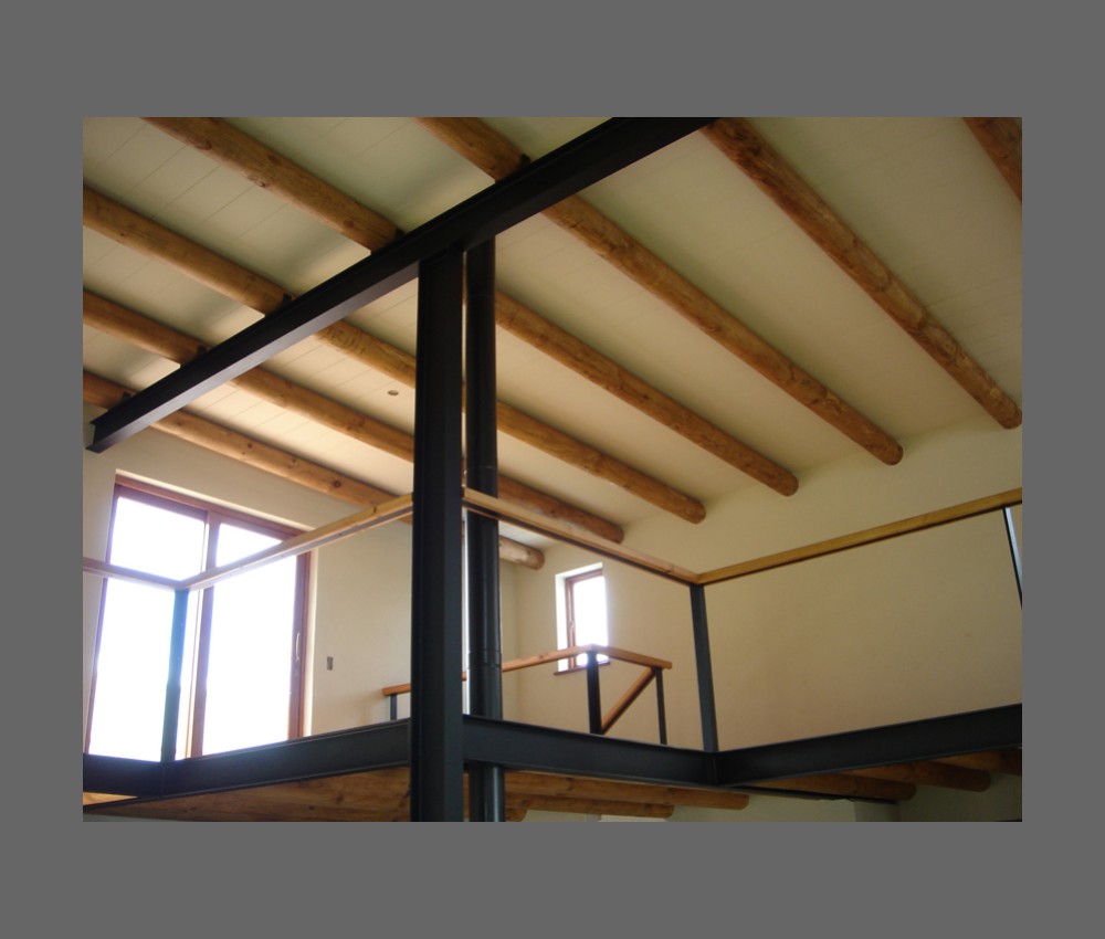 detail ceiling of double volume space