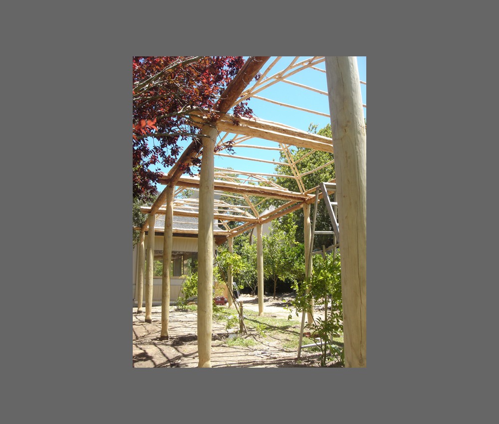 finished pergola
