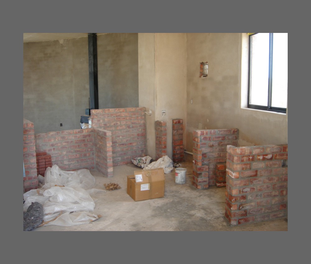 kitchen during construction
