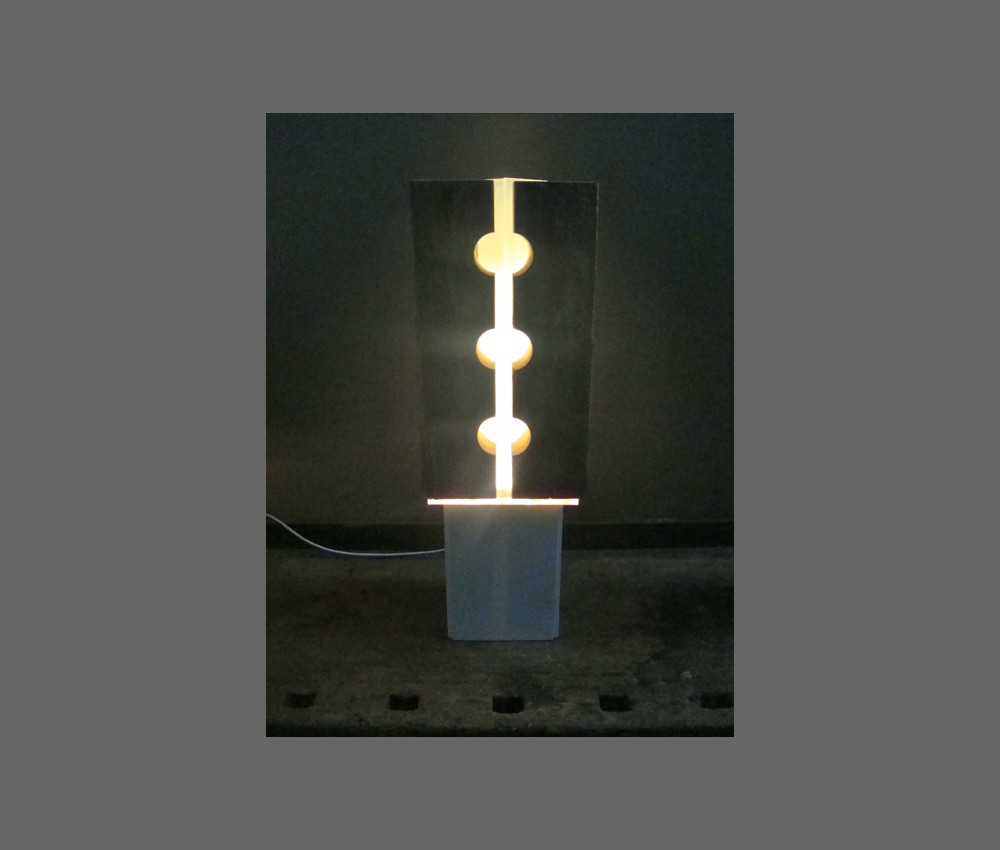 leuchtholz 3 bauholz glas plexiglas und farbe 22x22x55 