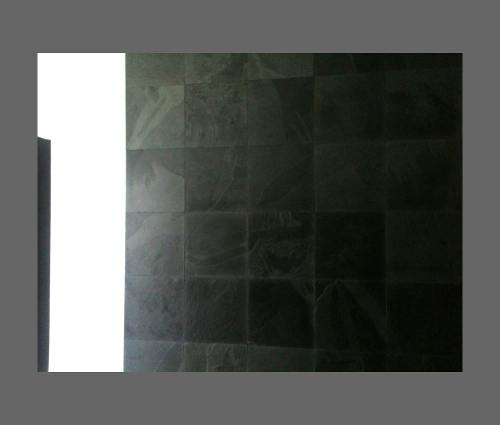 schieferfliesenwand 