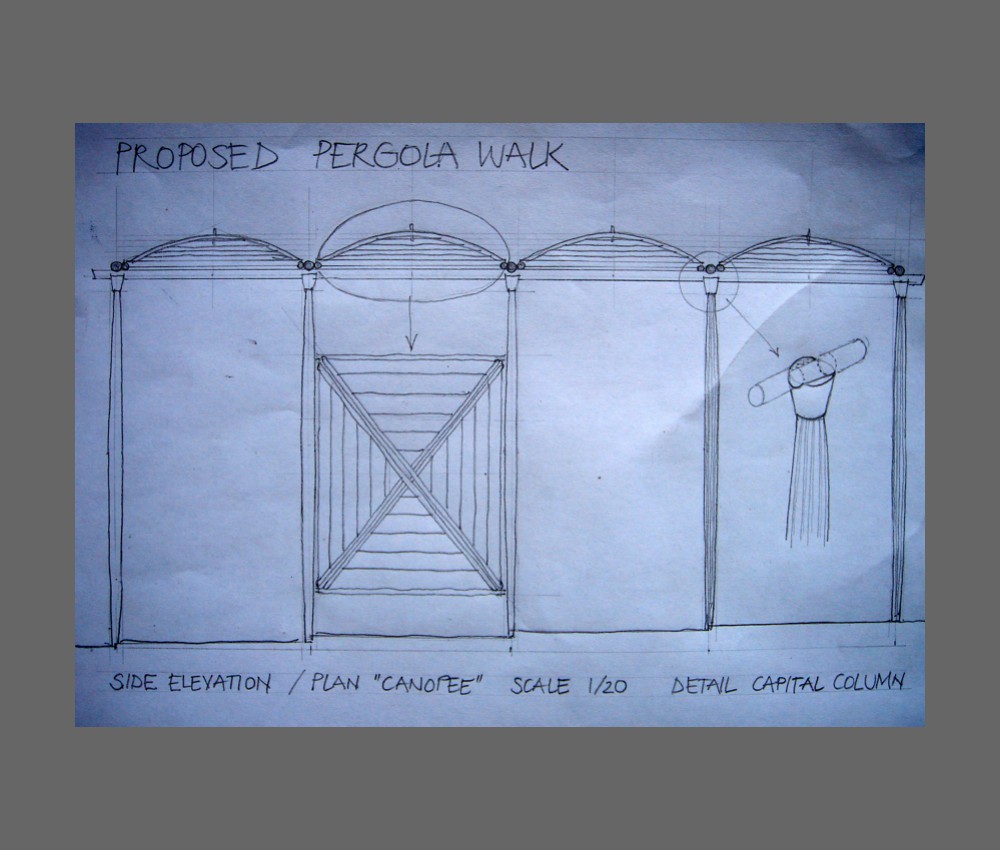 sketch for pergola