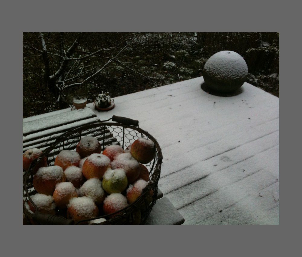 terrasse im winter 2